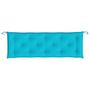 Voir la diapositive 5 : VIDAXL Coussins de banc de jardin lot de 2 turquoise 150x50x7 cm tissu