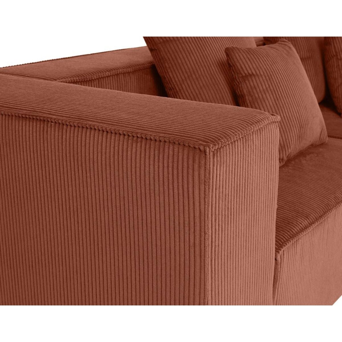 LISA DESIGN Colombine - canapé modulable droit - 3 places - en velours côtelé