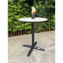 Voir la diapositive 6 : Paris Prix Table de Jardin Ronde  Bistro  60cm Blanc