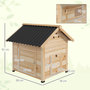 Voir la diapositive 3 : PAWHUT Nichoir canard design cottage toit ouvrant 2 portes verrouillables bois cèdre PVC noir