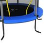 Voir la diapositive 5 : VIDAXL Trampoline avec filet de sécurité Rond 140x160 cm Bleu