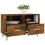 Voir la diapositive 5 : VIDAXL Meuble TV Chene fume 80x36x50 cm Bois d'ingenierie