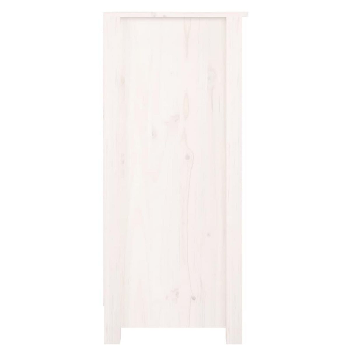 VIDAXL Buffet Blanc 70x35x80 cm Bois massif de pin