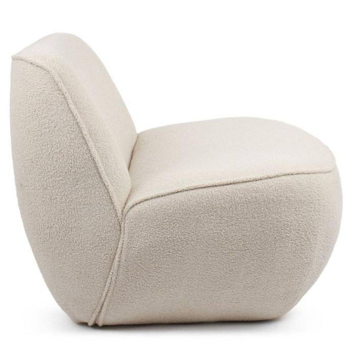 Paris Prix Fauteuil Design Bouclette  Agustin  94cm Beige
