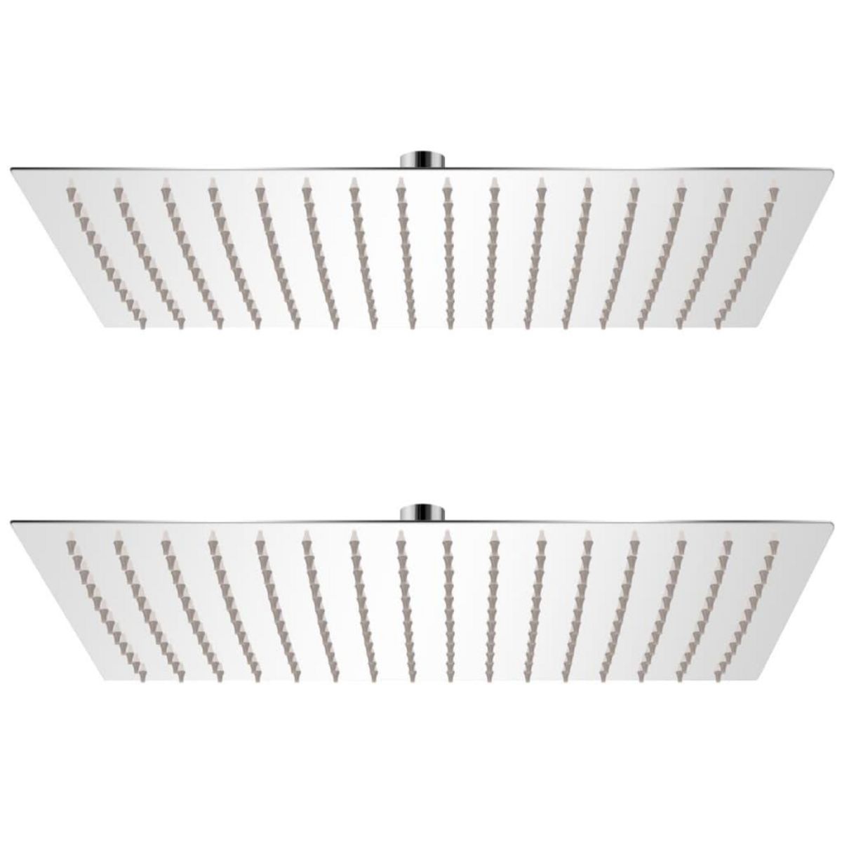 VIDAXL Pomme de douche plongeante 2 pcs Acier inoxydable 30x40 cm
