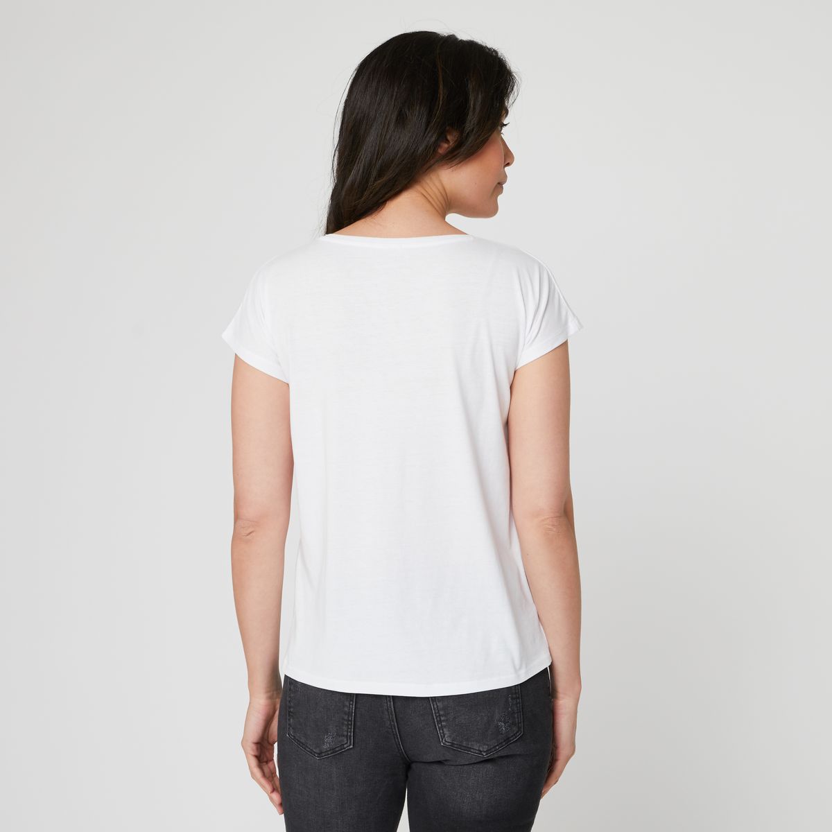 INEXTENSO T-shirt manches courtes papillons femme