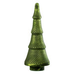 Paris Prix Sapin de Noël en Verre  Côtelé  41cm Vert