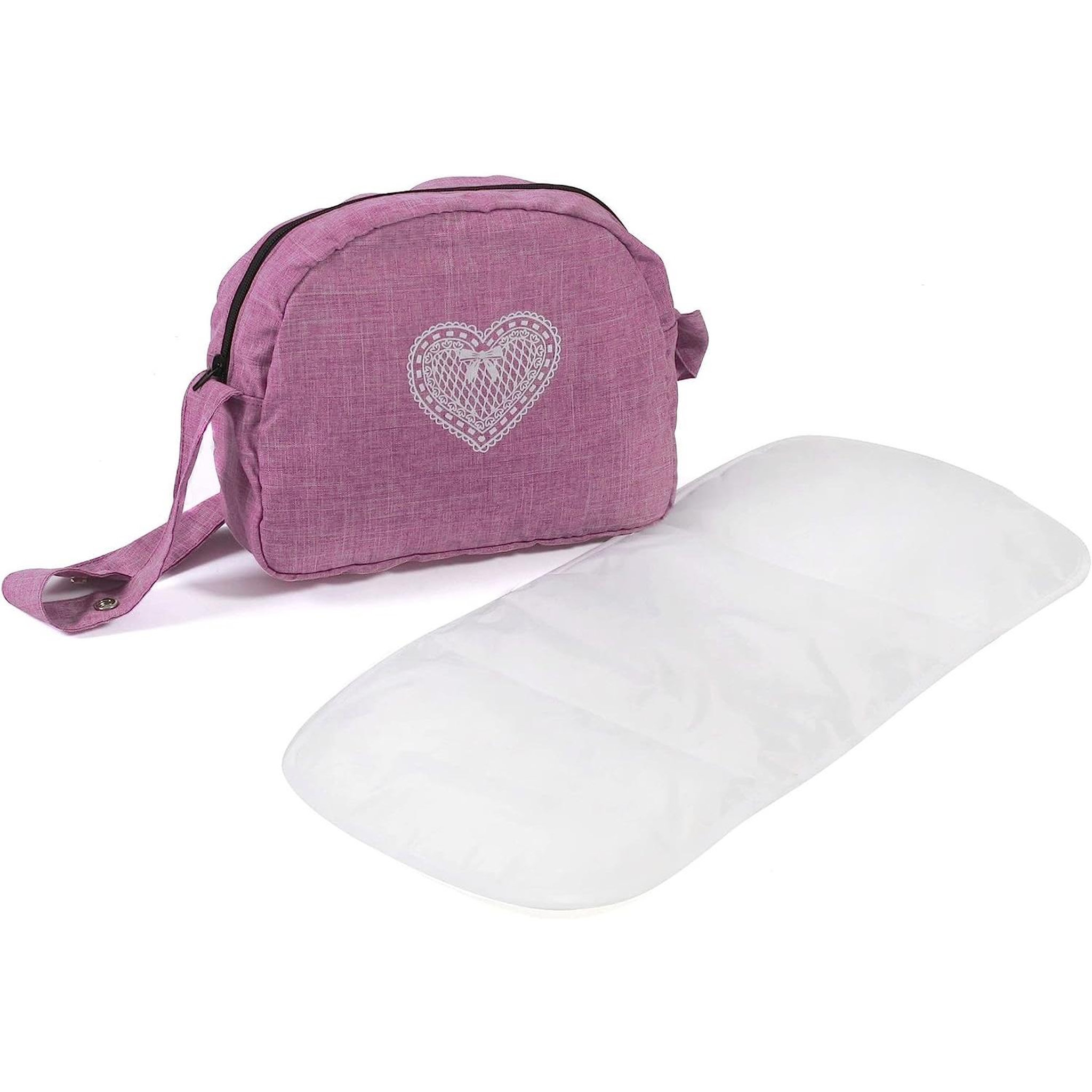 Voir la diapositive 2 : BAYER CHIC 2000 Sac à langer pour poussettes de poupées jean rose