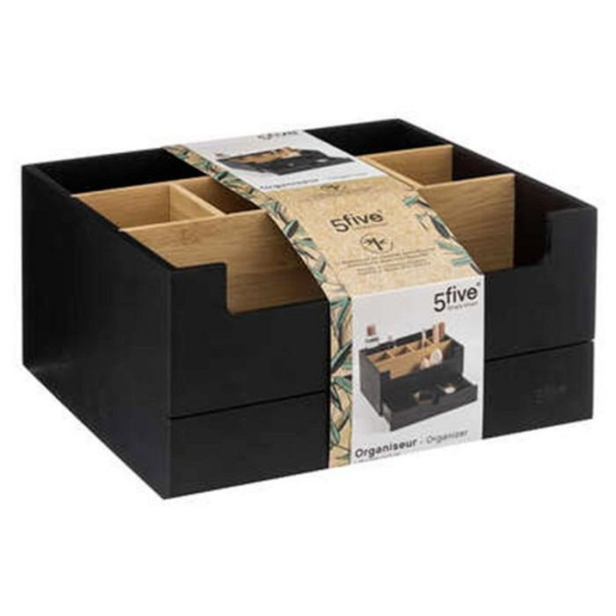 FIVE Organiseur 1 Tiroir  Natureo  26cm Noir