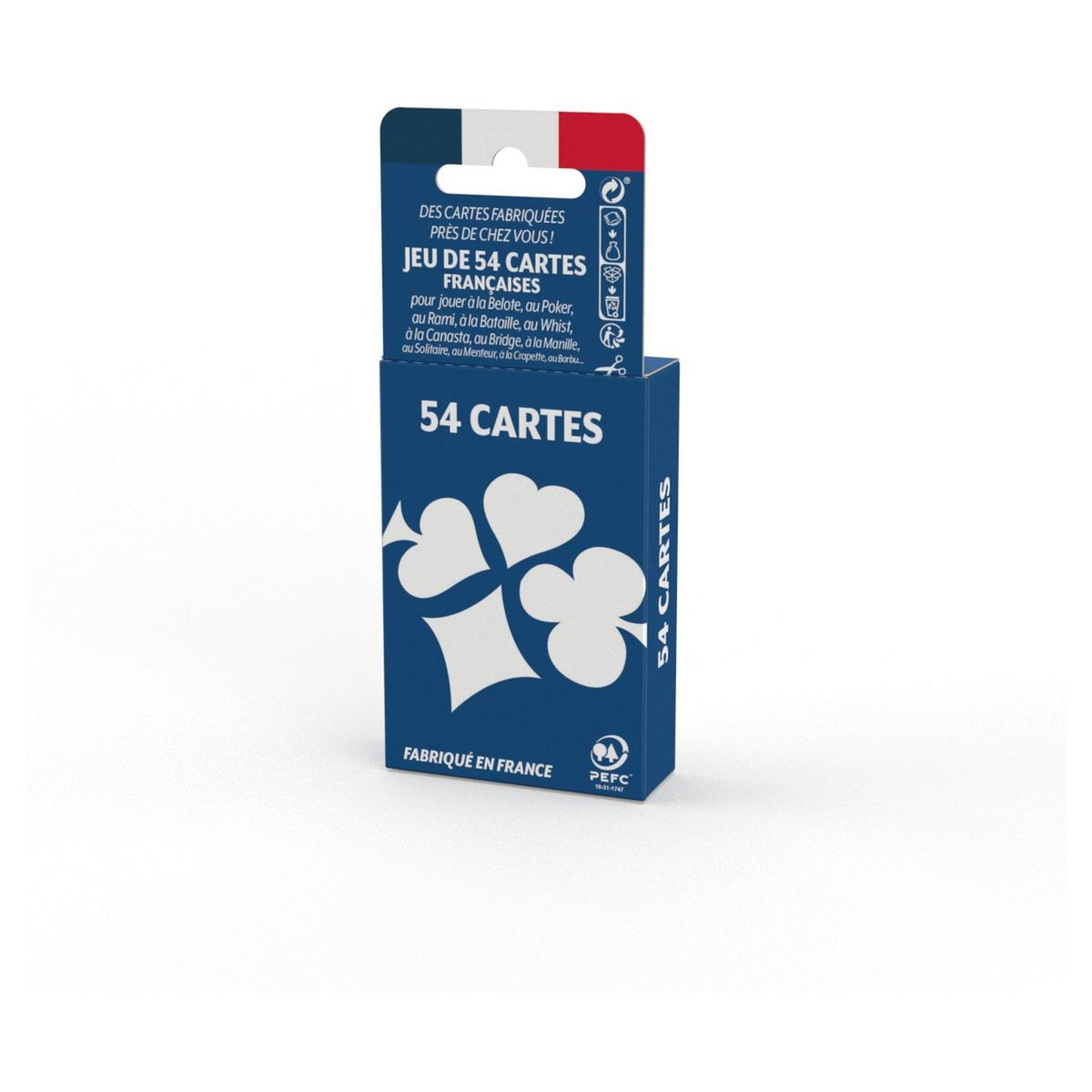 CARTAMUNDI Basic jeu de 54 cartes 