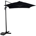Habitat et Jardin Parasol jardin déporté - 2.5 x 2.5 m - Noir