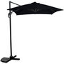 Voir la diapositive 1 : Habitat et Jardin Parasol jardin déporté - 2.5 x 2.5 m - Noir