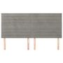 Voir la diapositive 3 : VIDAXL Tetes de lit 4 pcs Gris clair 80x5x78/88 cm Velours