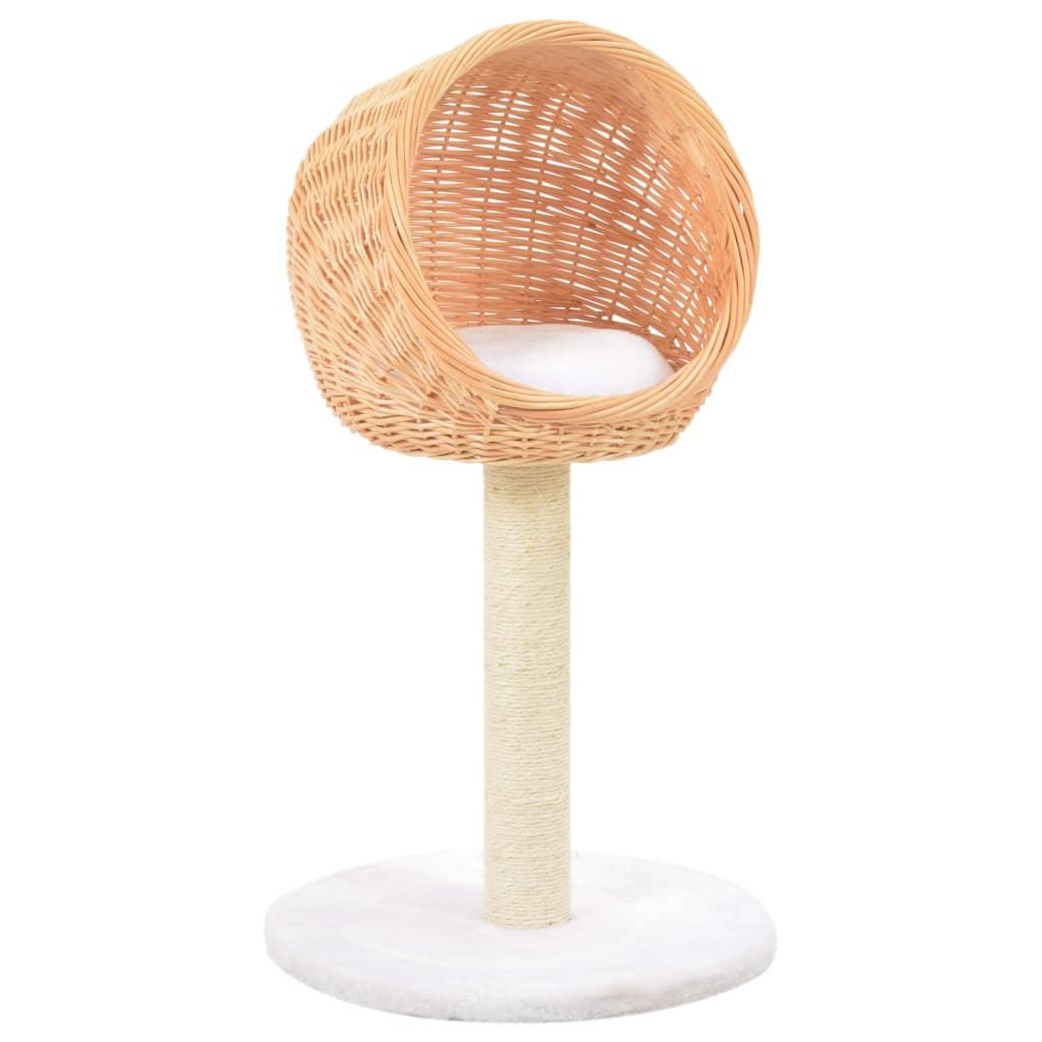 VIDAXL Arbre a chat avec griffoir en sisal naturel bois de saule
