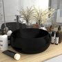 VIDAXL Lavabo rond de luxe Noir mat 40x15 cm Ceramique