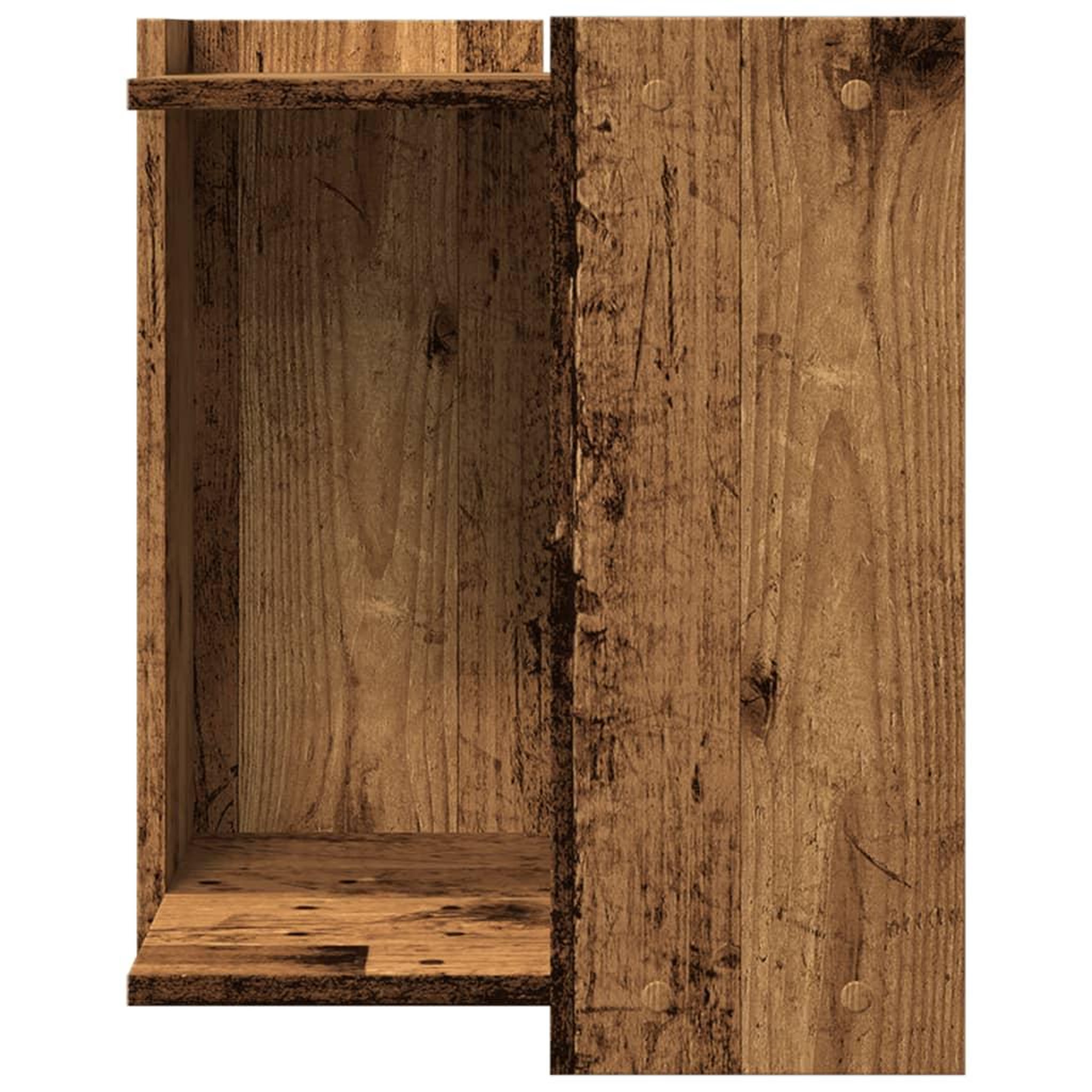 Voir la diapositive 4 : VIDAXL Meuble de bac a litiere pour chat vieux bois bois d'ingenierie