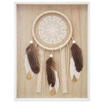 ATMOSPHERA Cadre Déco  Attrape-Rêve  40cm Naturel