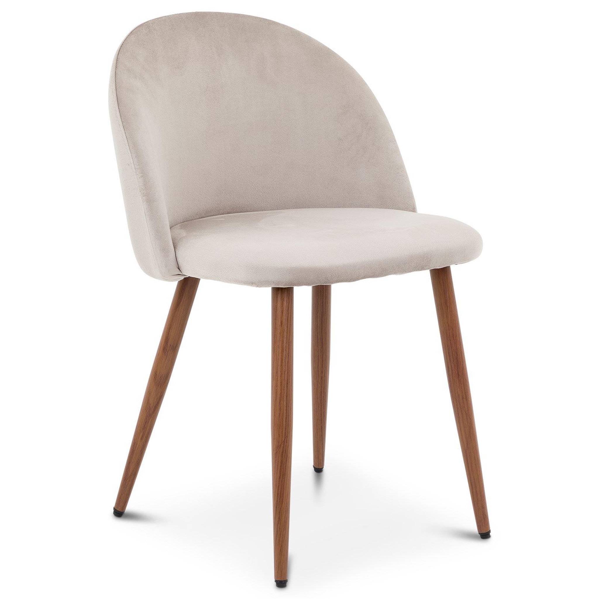 Voir la diapositive 3 : IDIMEX Lot de 2 chaises navia de salle à manger en velours