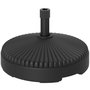 Voir la diapositive 1 : OUTSUNNY Pied de parasol design rond dia.55 x 30 cm - lestage eau sable - HDPE noir