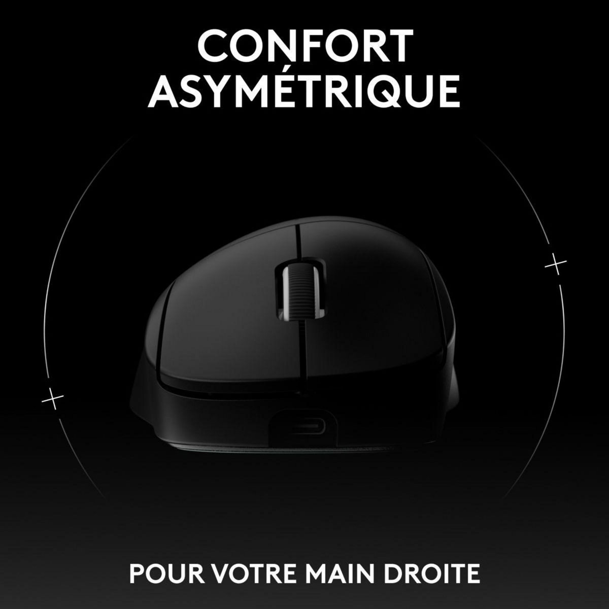 Logitech Souris Gamer Sans Fil PRO X SUPERLIGHT 2 DEX LIGHTSPEED Noir