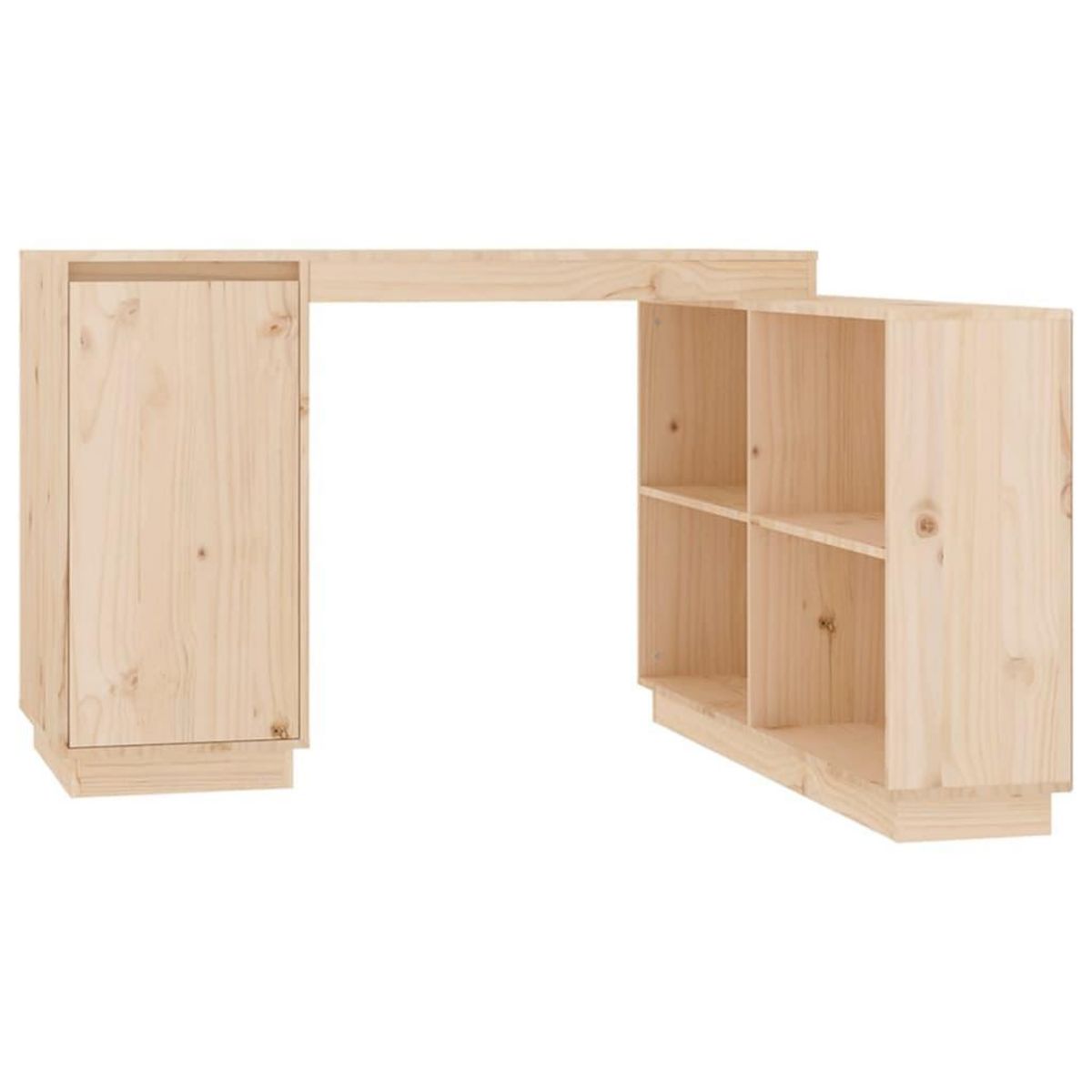 VIDAXL Bureau 110x50x75 cm Bois massif de pin