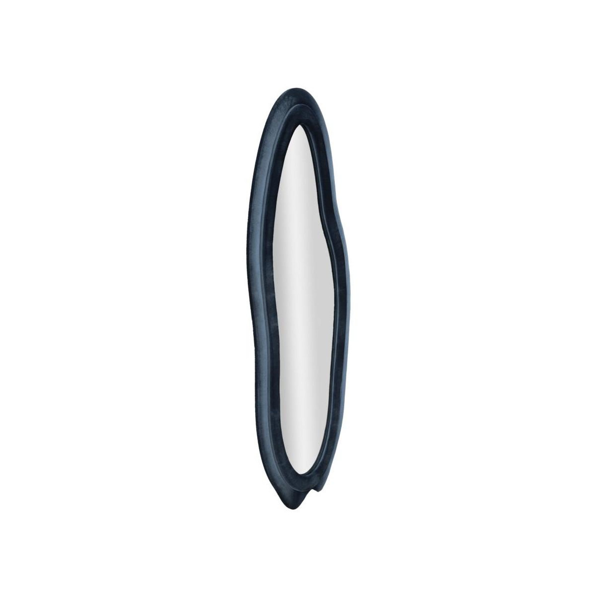 Voir la diapositive 2 : Paris Prix Miroir Mural en Velours  Chanel  160cm Bleu