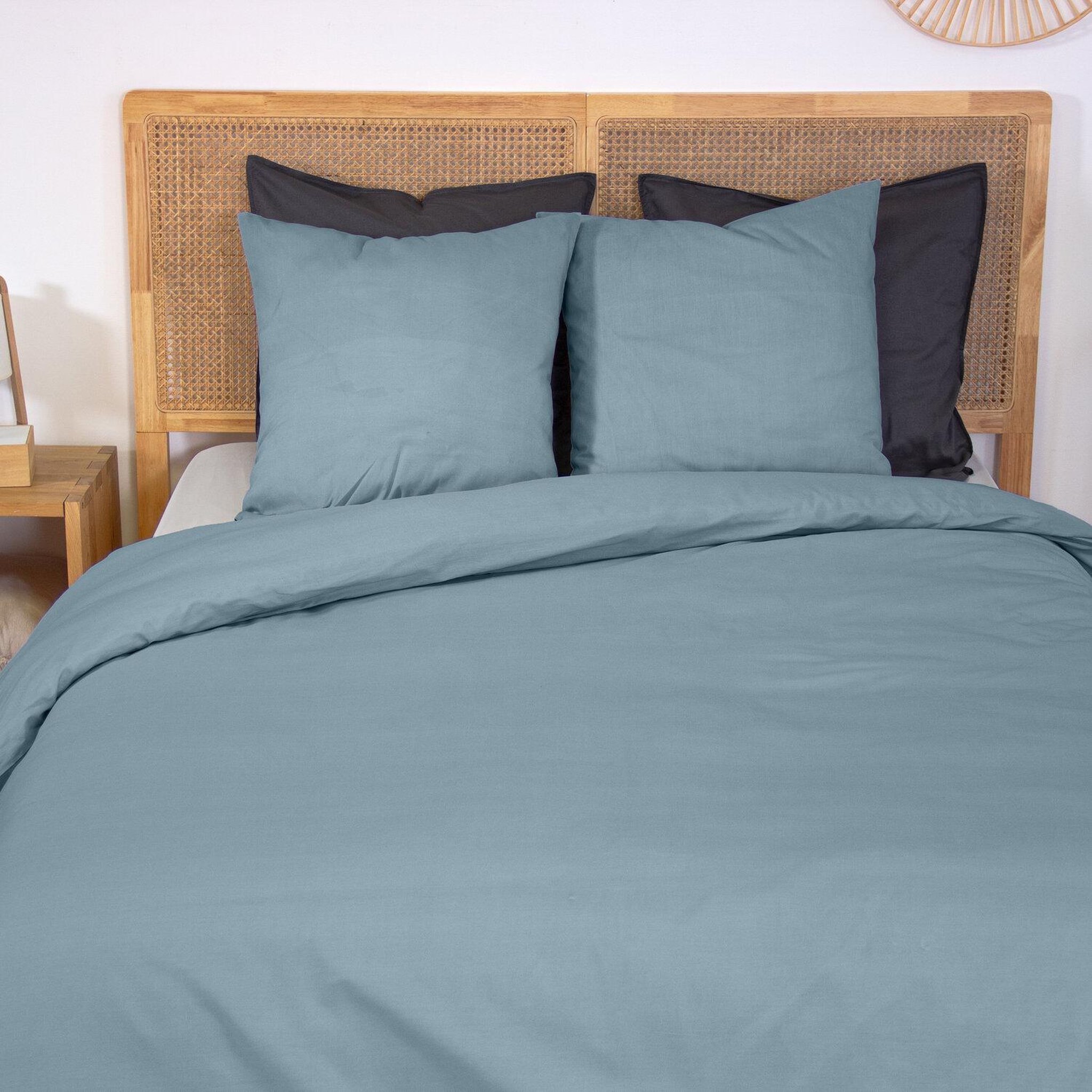Voir la diapositive 2 : Home collection Parure de couette 100% percale de coton 65fils