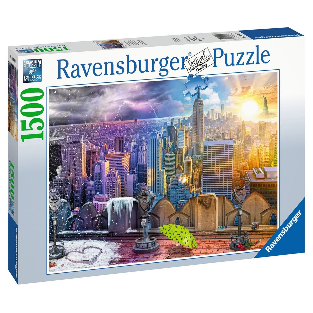 RAVENSBURGER Puzzle 1500 pièces Les saisons à New York pas cher