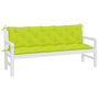 Voir la diapositive 4 : VIDAXL Coussins de banc de jardin lot de 2 vert vif tissu Oxford