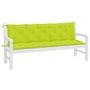Voir la diapositive 4 : VIDAXL Coussins de banc de jardin lot de 2 vert vif tissu Oxford
