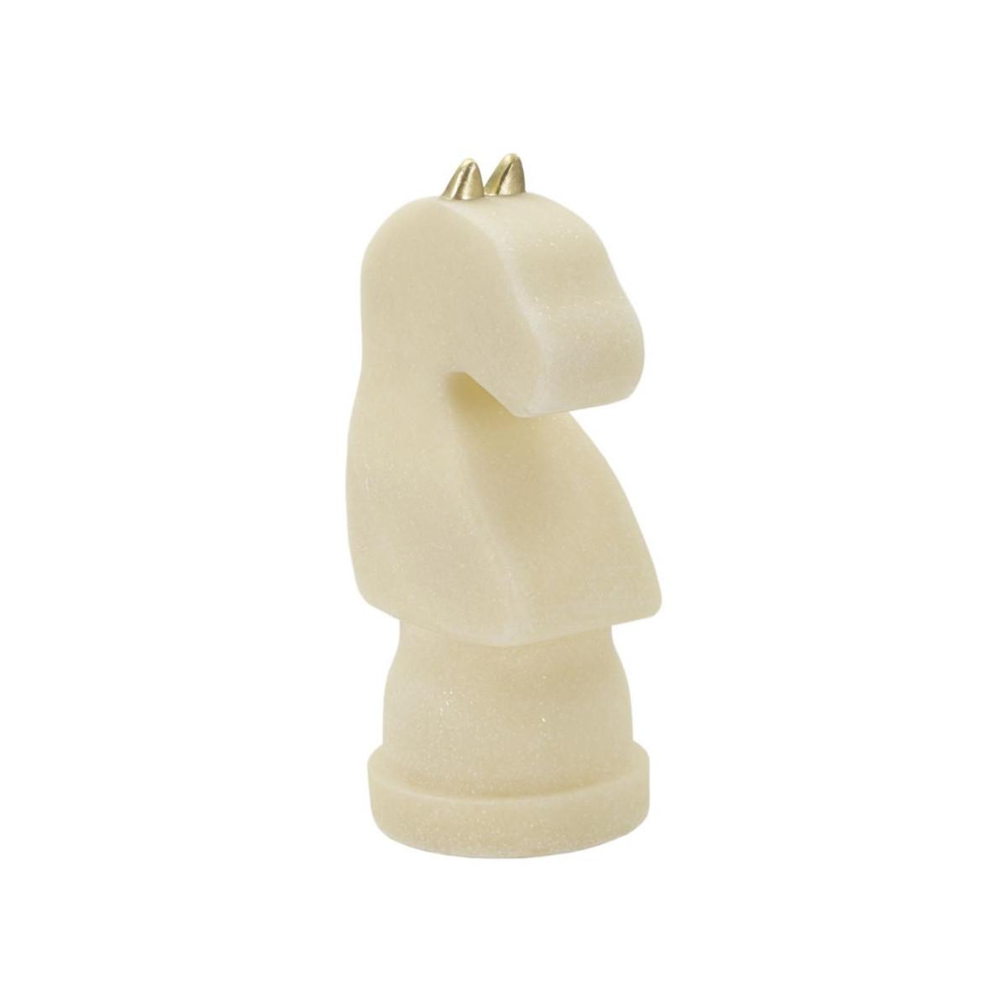 Paris Prix Pièce d'échec déco cavalier  quarzy  31cm blanc
