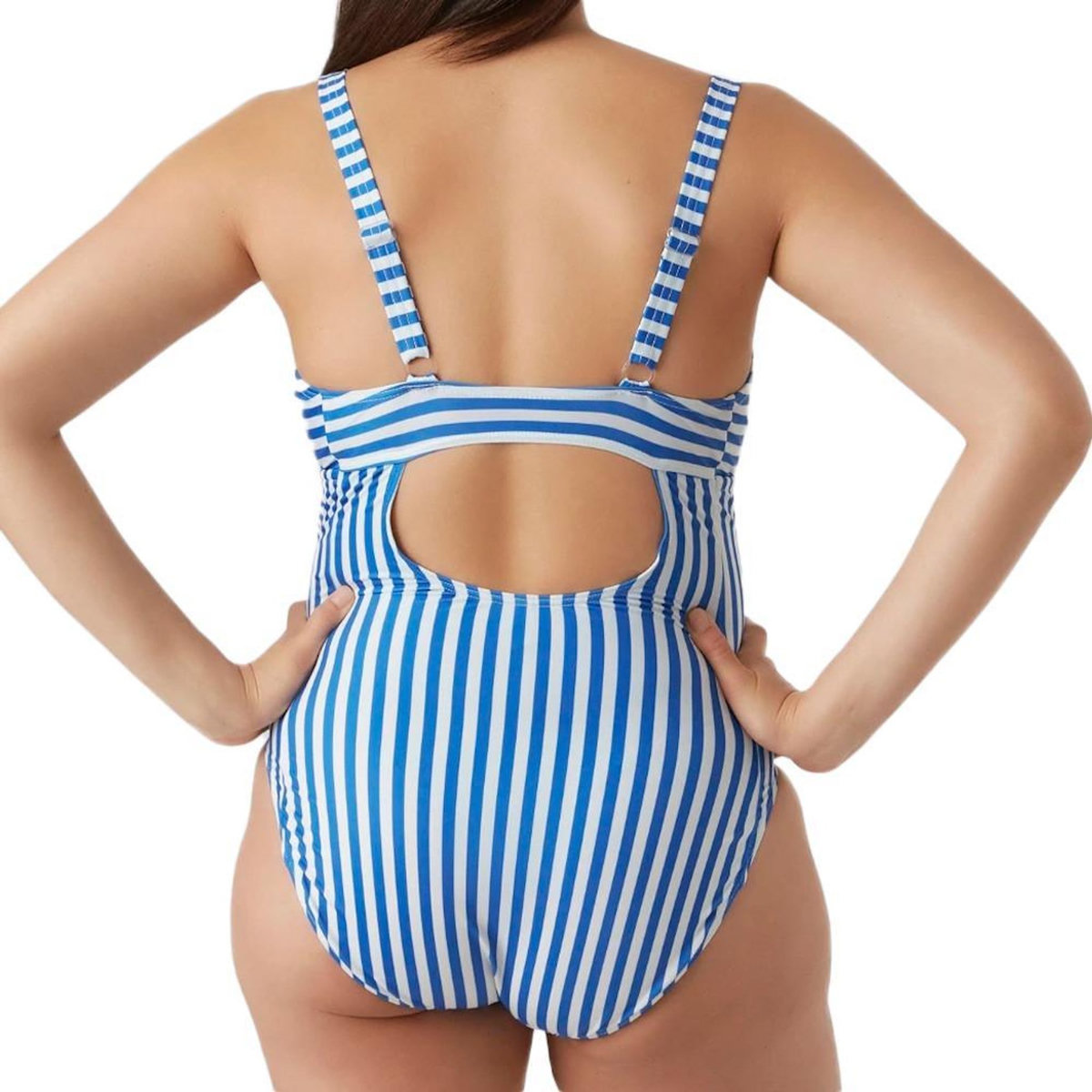 MAMALICIOUS Maillot de bain de Grossesse Blanc/Bleu Femme Mamalicious Zaga