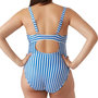 Voir la diapositive 2 : MAMALICIOUS Maillot de bain de Grossesse Blanc/Bleu Femme Mamalicious Zaga