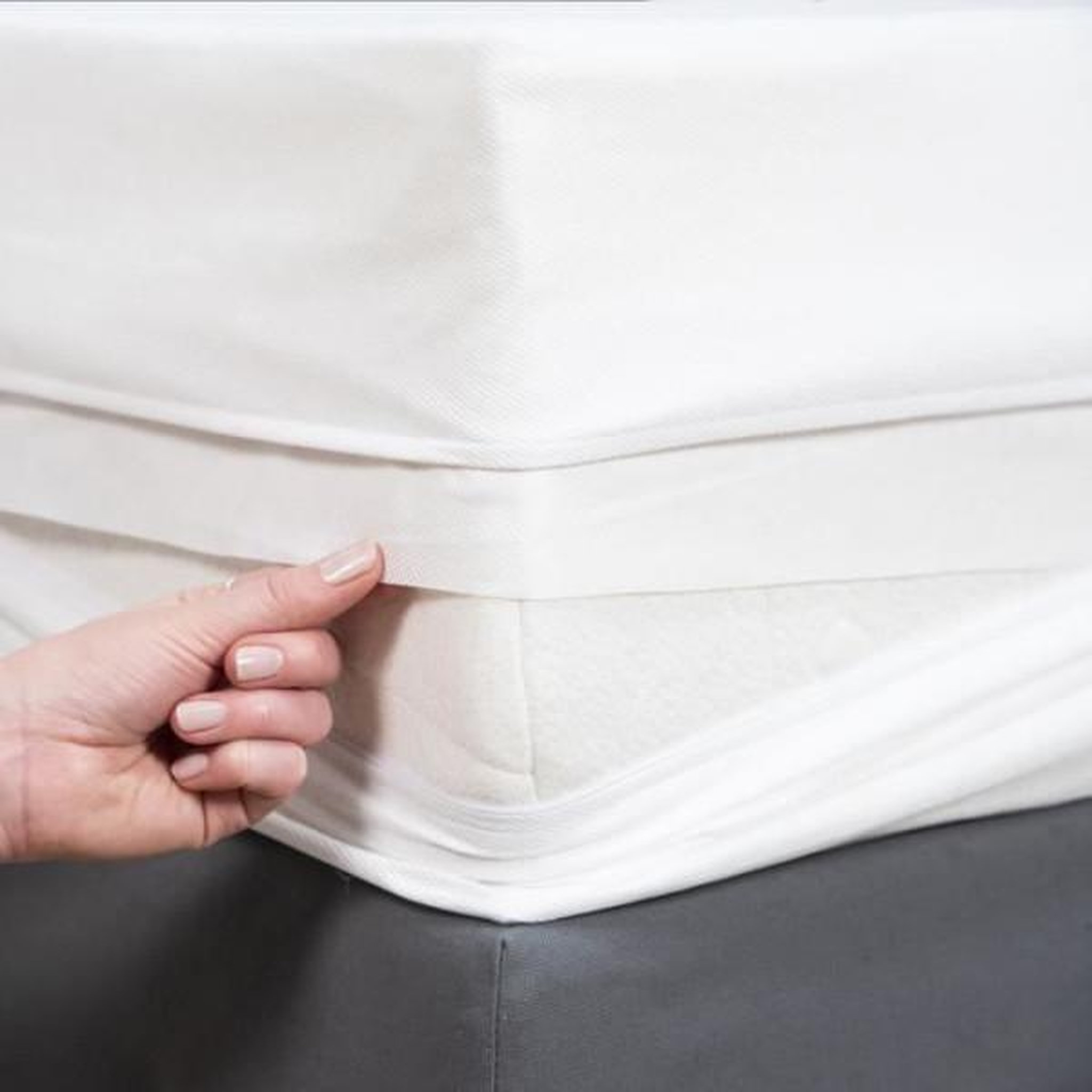 Voir la diapositive 4 : P'TIT LIT Housse intégrale matelas Imperméable - Anti-Punaise de lit - 70x140x15 cm - Fermeture a glissiere - Sans traitement chimique