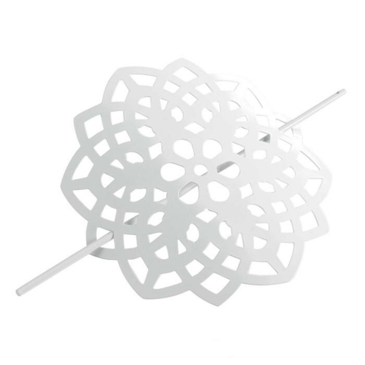 Paris Prix Embrasse de Rideau Broche  Rosae  17cm Blanc