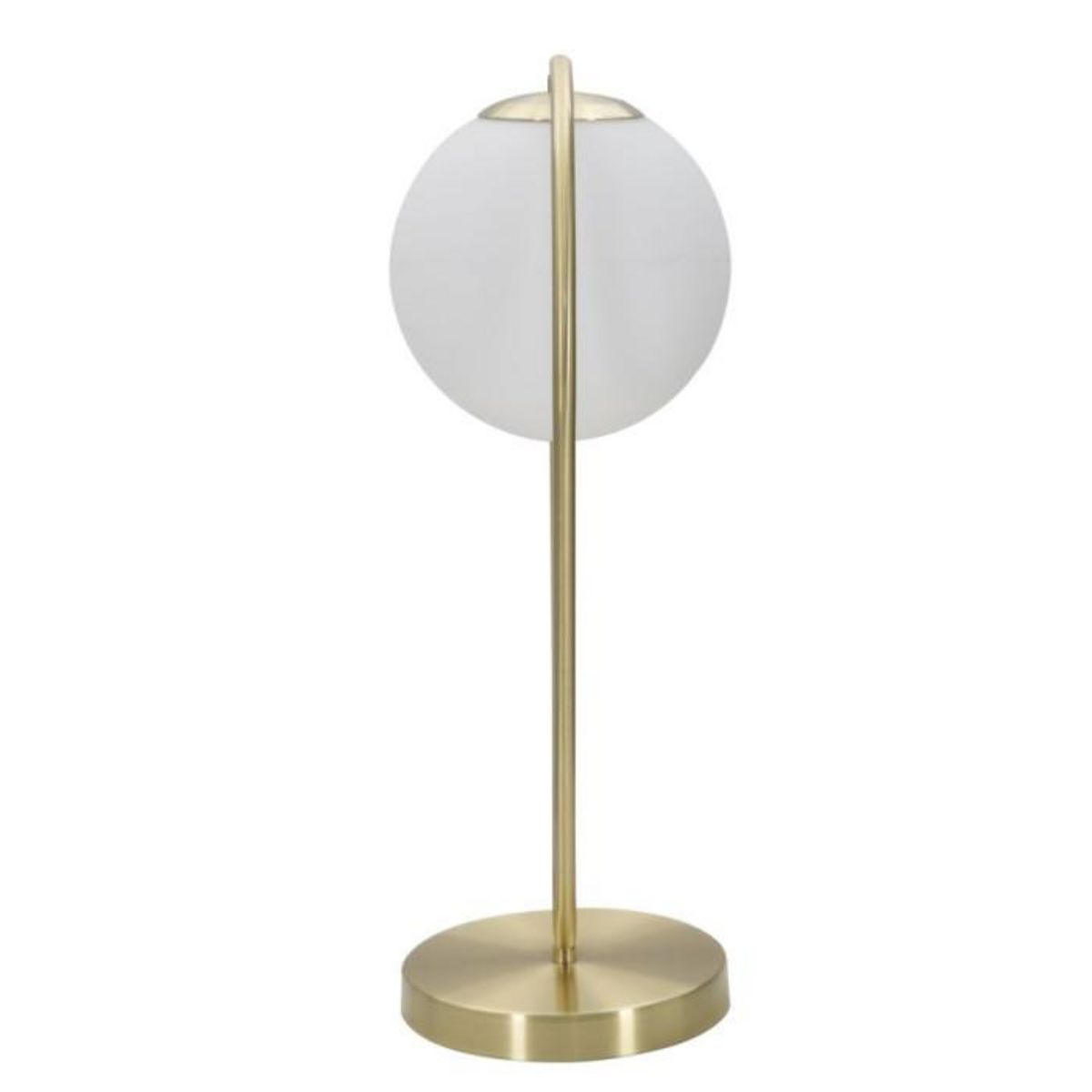 Paris Prix Lampe à Poser Sphère  Glamy Drop  50cm Blanc & Or