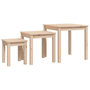 Voir la diapositive 2 : VIDAXL Tables gigognes 3 pcs Bois de pin massif