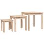 Voir la diapositive 2 : VIDAXL Tables gigognes 3 pcs Bois de pin massif