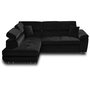 Voir la diapositive 1 : BEST MOBILIER Dimas - canapé d'angle gauche 5 places - convertible avec coffre et têtières réglables - en velours
