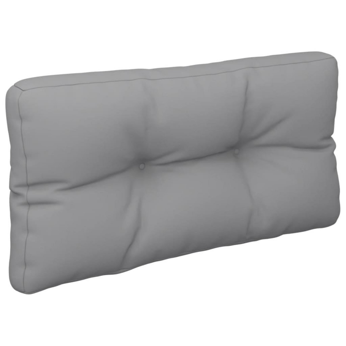 VIDAXL Coussins de palette lot de 2 gris tissu