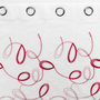 Voir la diapositive 3 : Paris Prix Rideau Voilage à Œillets  Hoops  140x280cm Rouge