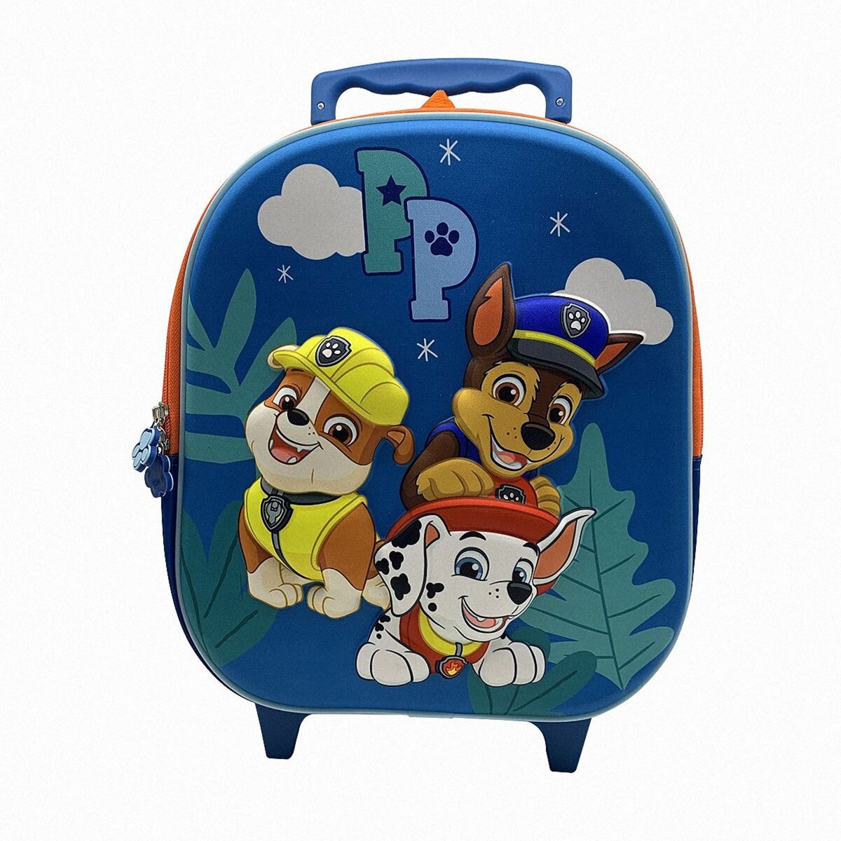 Sac maternelle roulettes 3D bleu Pat Patrouille pas cher Auchan