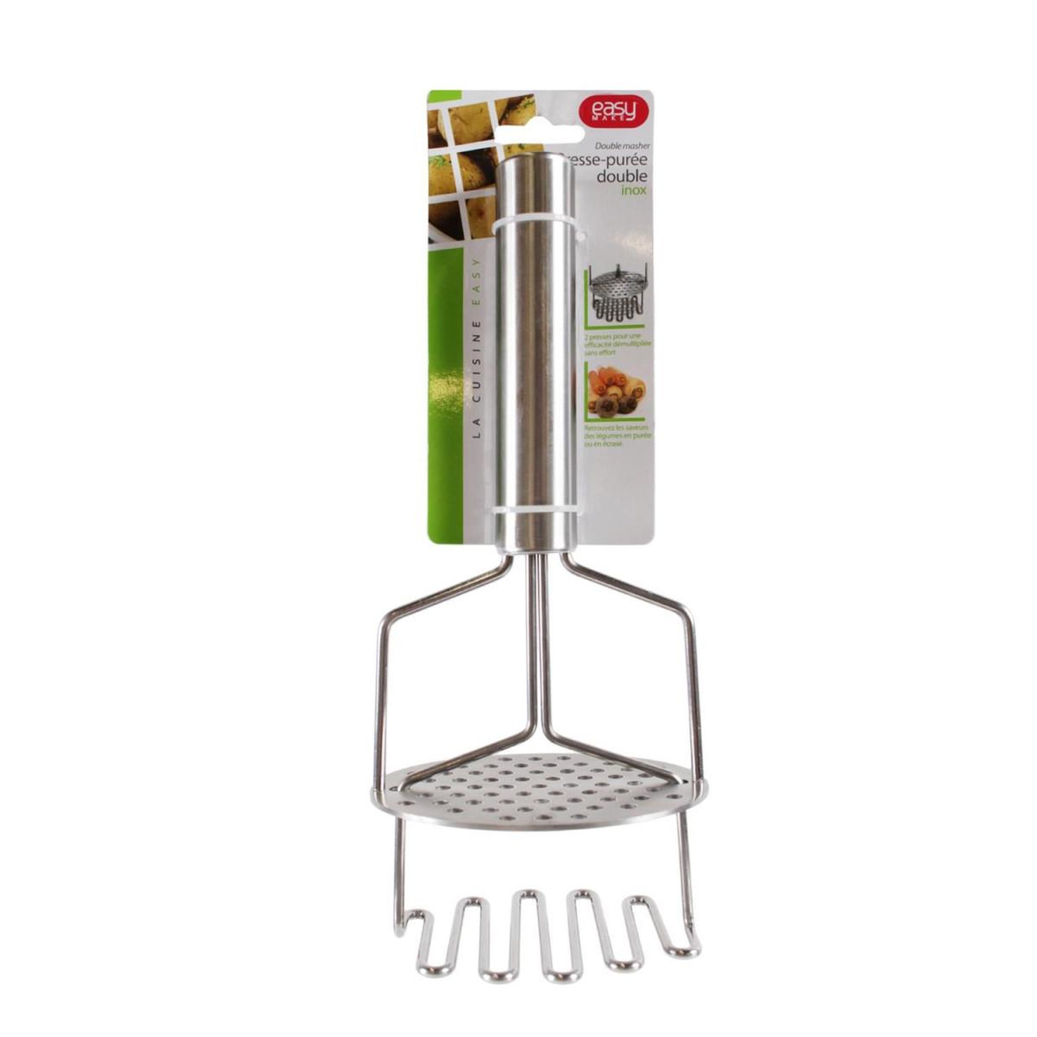 Voir la diapositive 2 : COOK CONCEPT Presse-purée  double manuel  24cm argent