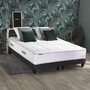 Voir la diapositive 2 : IDLITERIE Ensemble matelas mémoire de forme BELLAGIO 2 et sommier déco