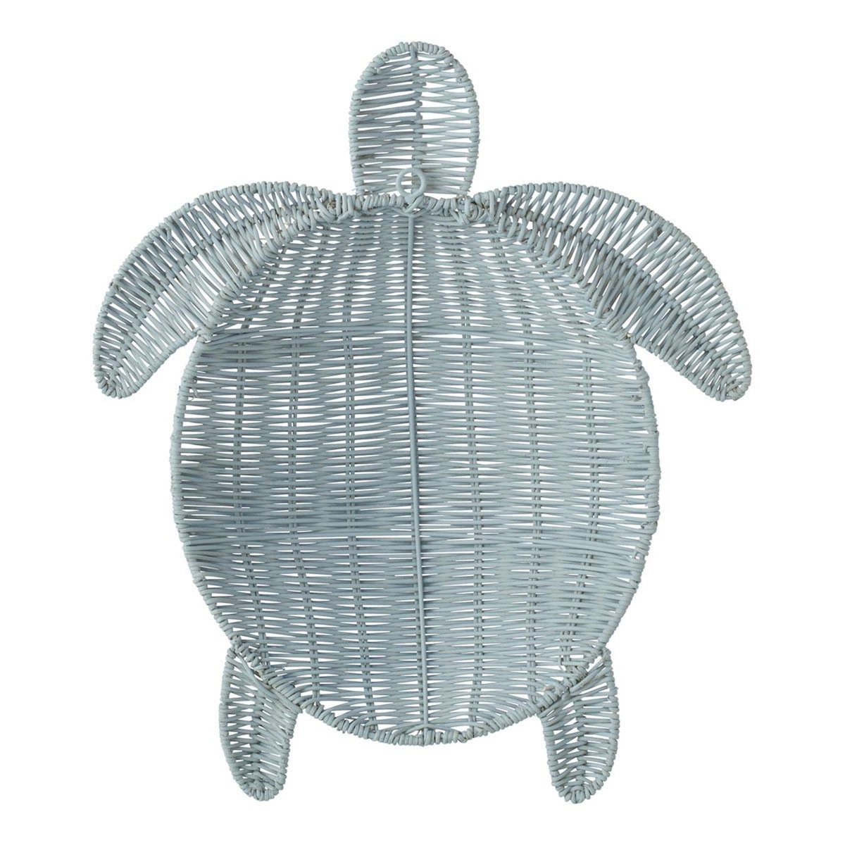 Paris Prix Déco Murale Tortue  Porfirio  40cm Bleu Clair