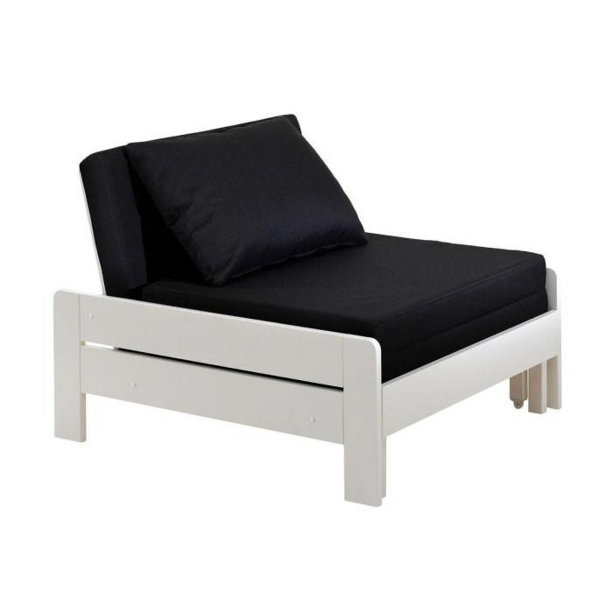 Paris Prix Pack - Lit Mezzanine Enfant & Fauteuil-Lit  Pino  Blanc