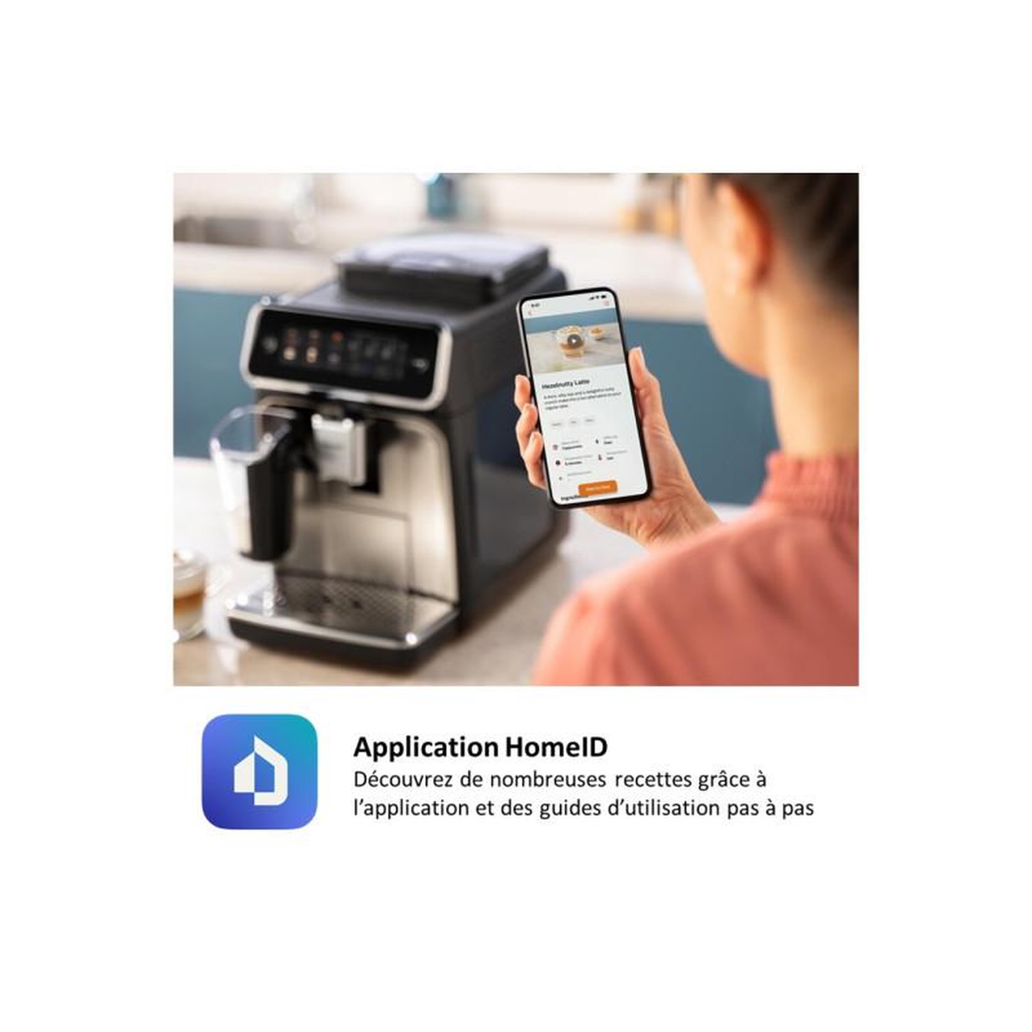Voir la diapositive 6 : Philips Expresso broyeur lattego silent brew ep3349/70
