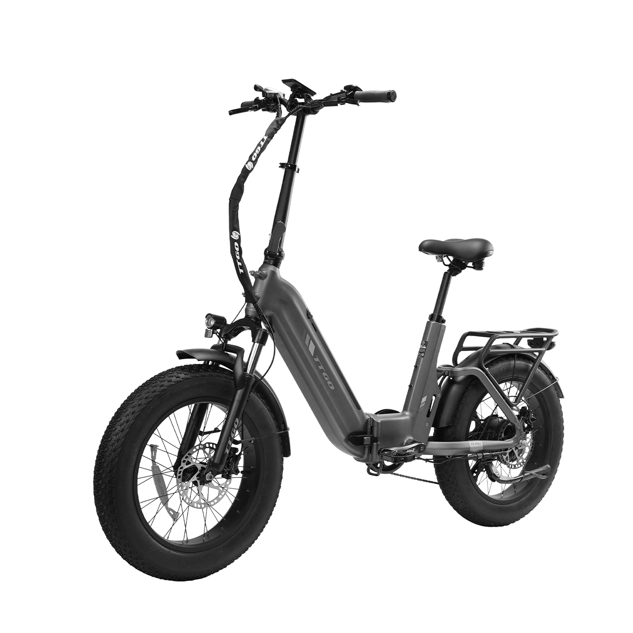 Voir la diapositive 3 : TTGO Vélo électrique pliant TTGO F6 PRO, 250 W, 48 V, 18 Ah, Fat Bike 20 pouces, triple suspension