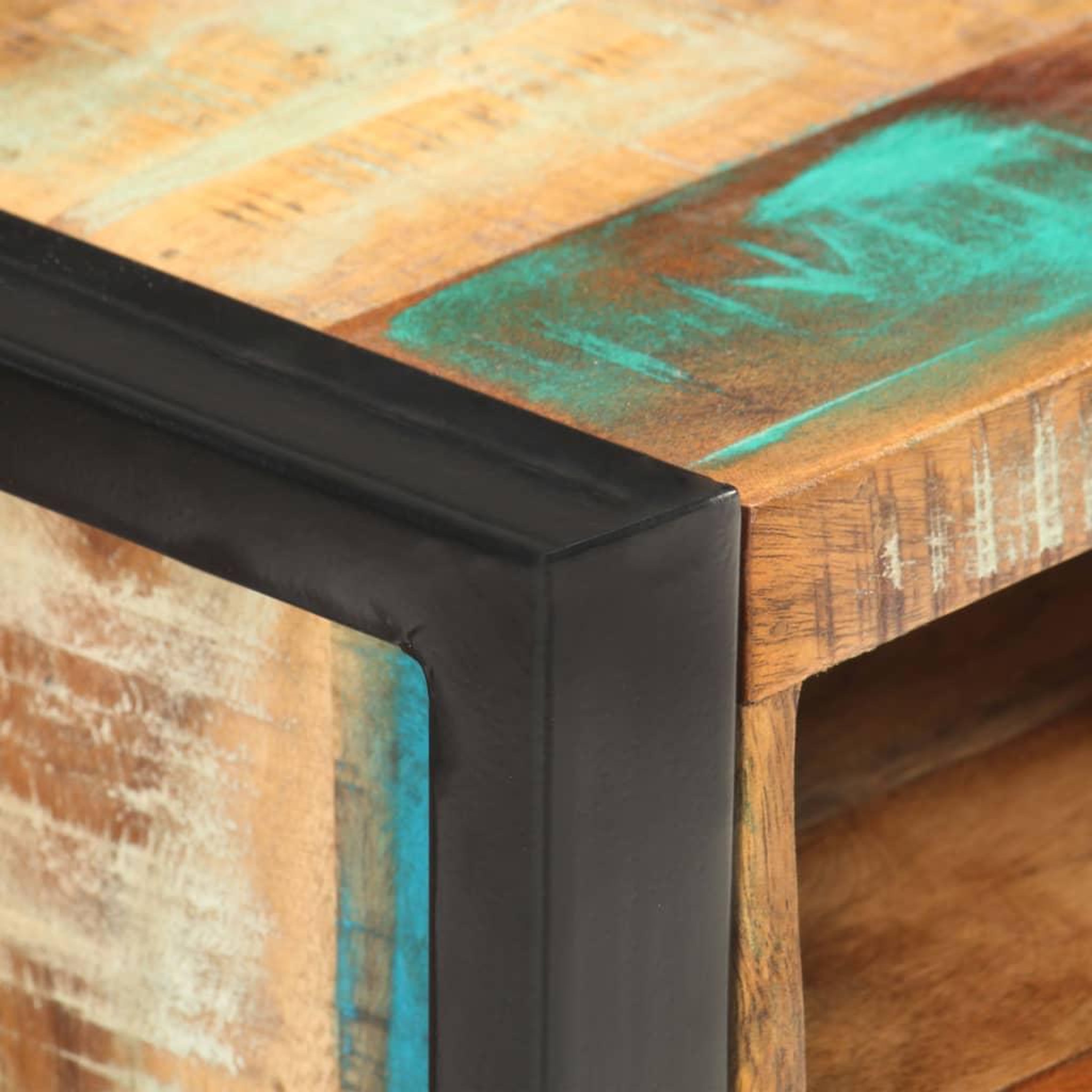 Voir la diapositive 4 : VIDAXL Table de chevet 40x35x55 cm Bois de recuperation massif