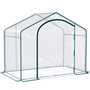 Voir la diapositive 1 : OUTSUNNY Serre de jardin balcon terrasse serre pour tomates 1,8L x 1l x 1,68H m acier PVC imperméable transparent vert